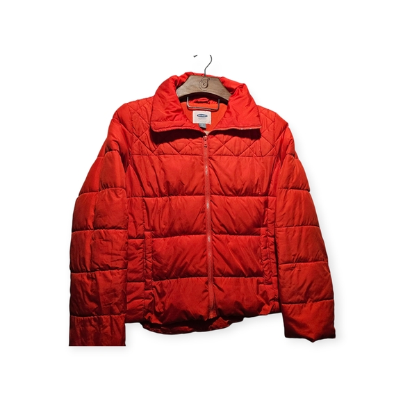 Red Quilted Puffer Jacket - Picture 1 of 7